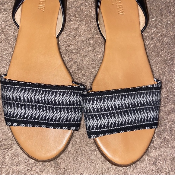 J Crew - Morgan Woven D’Orsay Peep Toe Flats - Picture 5 of 8